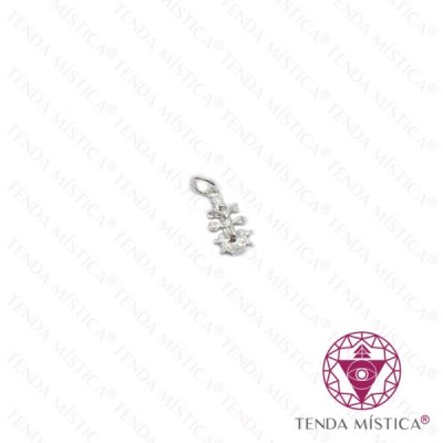 CRUZ CARAVACA PRATA 11X6MM