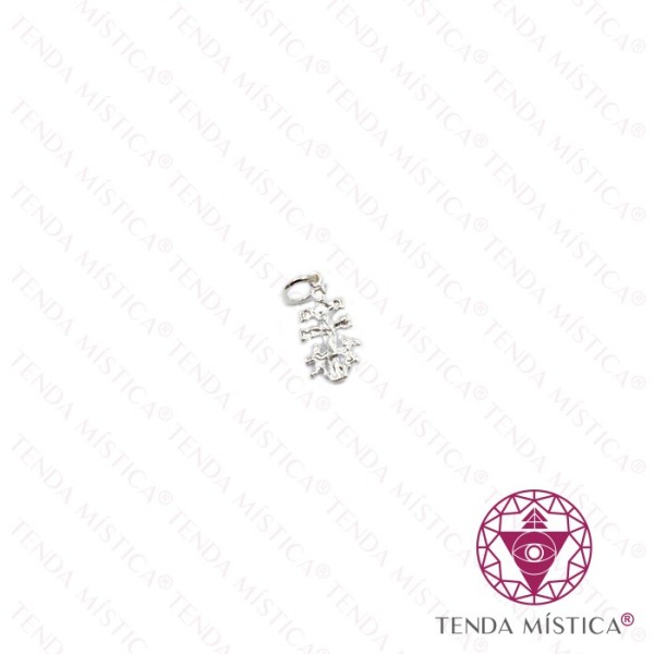 Pendente Cruz Caravaca Prata 15x7mm