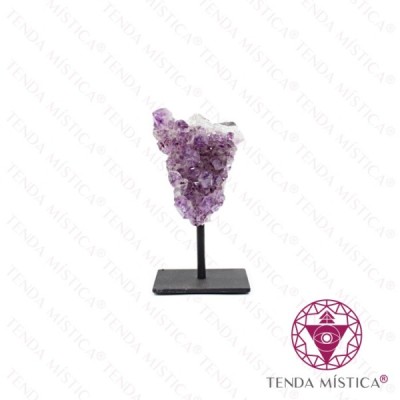 AMETISTA DRUSA BASE METAL 6X8