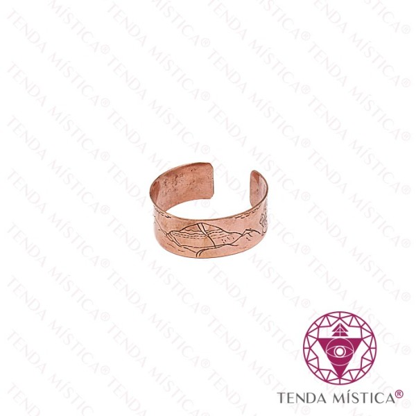 Pulseira Cobre Shiva Parvati Ganesha