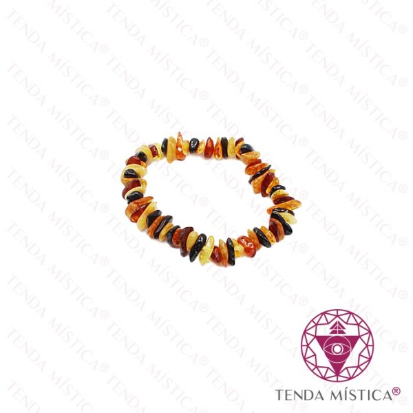 Pulseira Âmbar Chips 19cm
