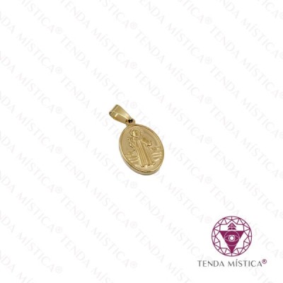 MEDALHA S.BENTO OVAL AÇO