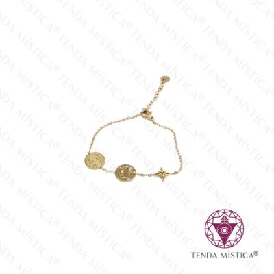 Pulseira Aço Silbolos Variados