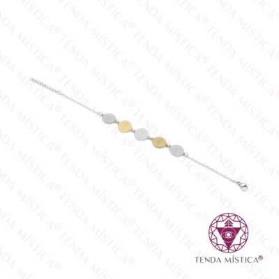PULSEIRA S. BENTO AÇO PRATA/ DOURADO