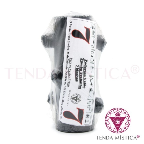 VELÃO 7 MECHAS PRETO