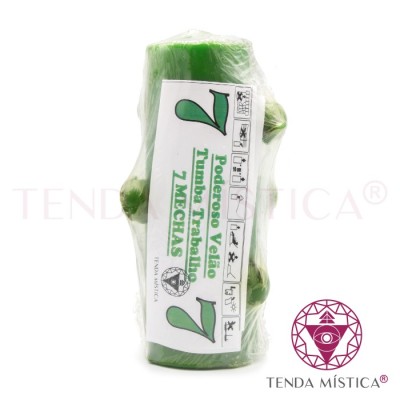 VELÃO 7 MECHAS VERDE