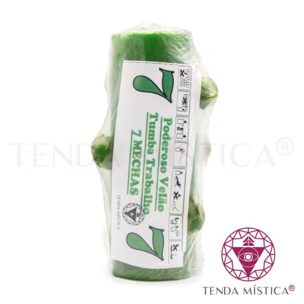 VELÃO 7 MECHAS VERDE
