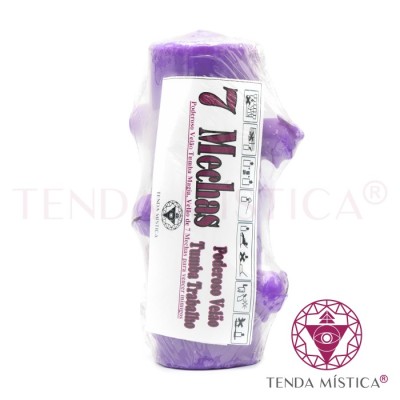 VELÃO 7 MECHAS ROXO