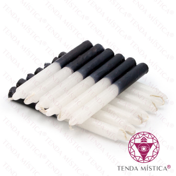 Velas 1Kg Branco e Preto