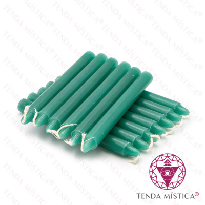 VELAS 15CM VERDE 1 KG