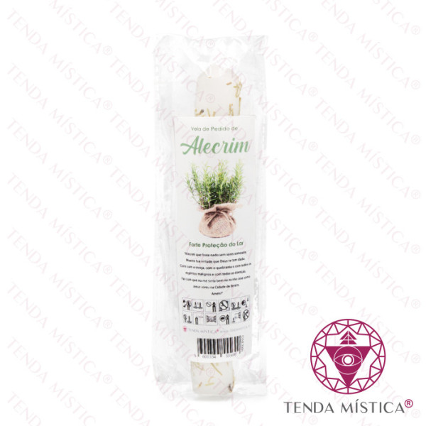 Vela Pedido Alecrim Proteção Lar