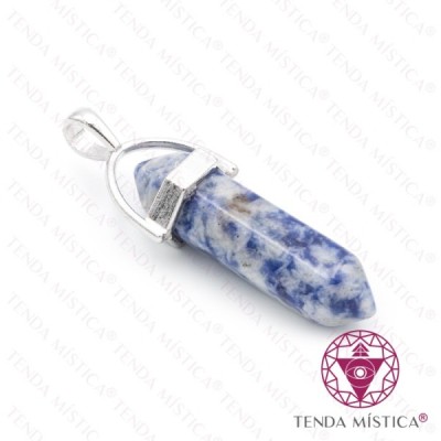 PENDENTE 2 PONTAS SODALITE