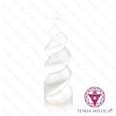 SELENITE TORRE ESPIRAL 15 CM