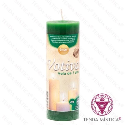 VELA VOTIVA 7 DIAS VERDE