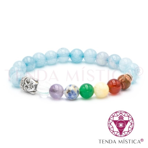 Pulseira Chakras Buddha Sodalite 8mm