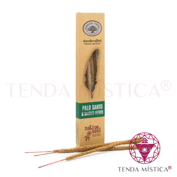 Incenso Green Tree Native Vegan Palo Santo e Sacred Herbs