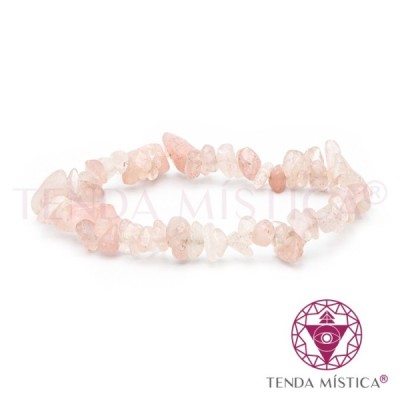 PULSEIRA CHIPS QUARTZO ROSA