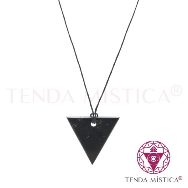 Colar Shungite Retângulo Meditação