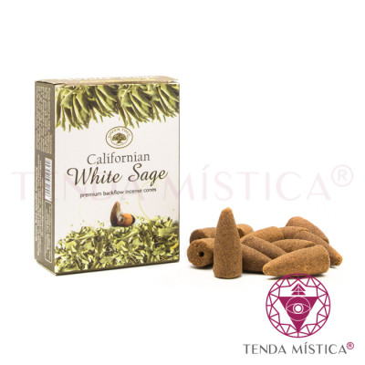 INCENSO CONE BACKFLOW GREEN TREE WHITE SAGE