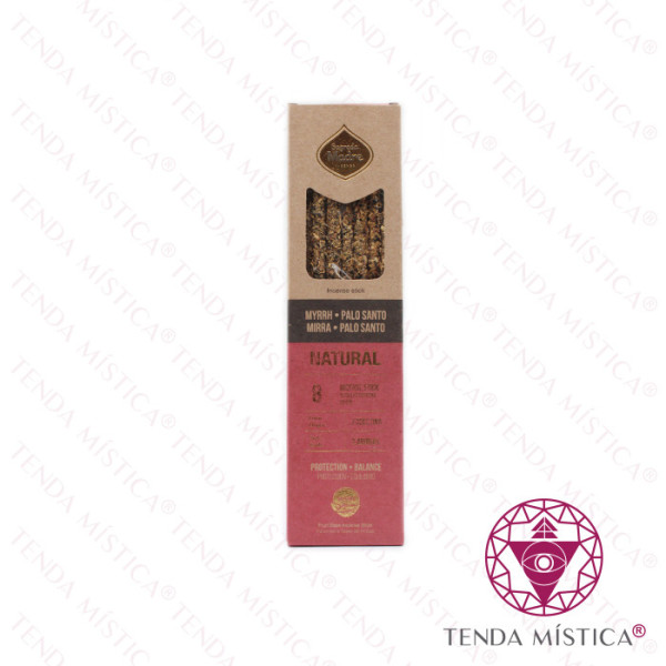 Incenso Sagrada Madre Natural Duplo Aroma Mirra e Pau Santo