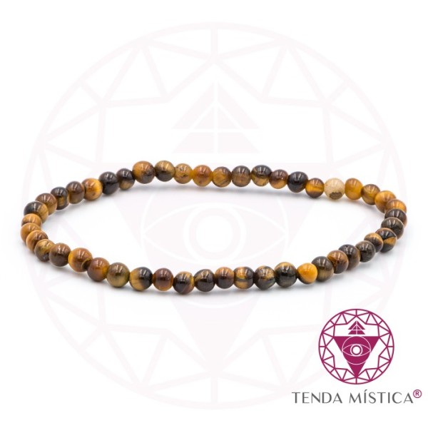 Pulseira Olho De Tigre 4mm