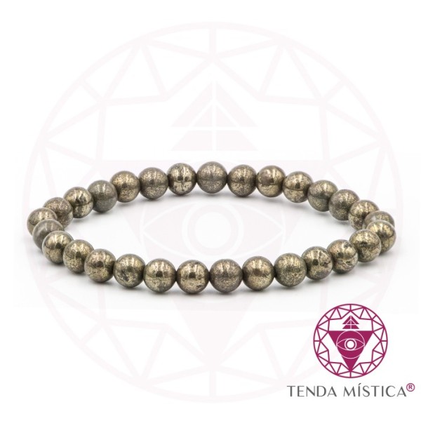 Pulseira Pirite - 6mm
