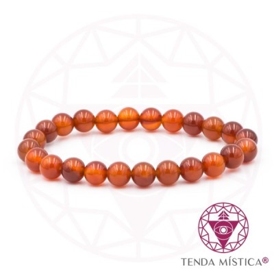 PULSEIRA AGATA FOGO 8MM