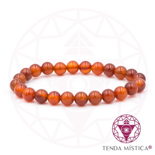 Pulseira Oferta Ágata Fogo - 8mm