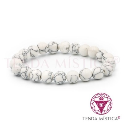 PULSEIRA HOWLITA BRANCA 8MM