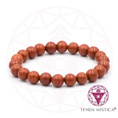 PULSEIRA JASPE VERMELHA 8MM