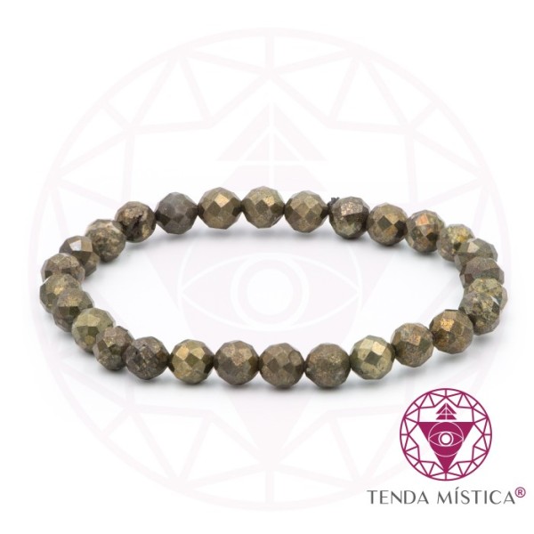 Pulseira Pirite Multiface 6mm