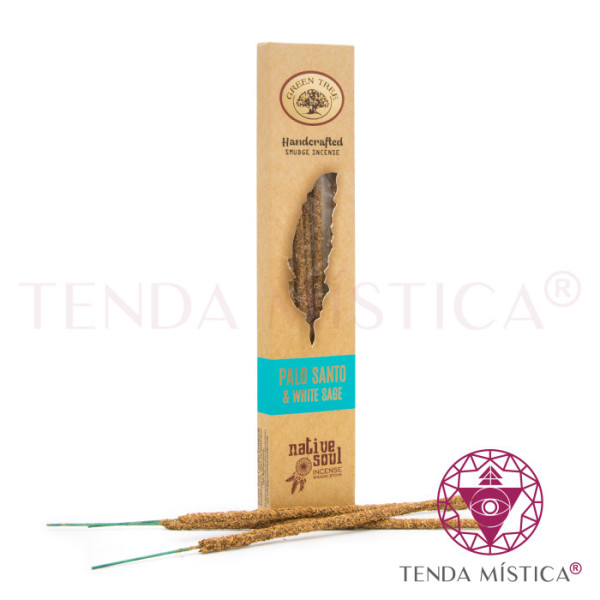 Incenso Green Tree Native Vegan Palo Santo e White Sage