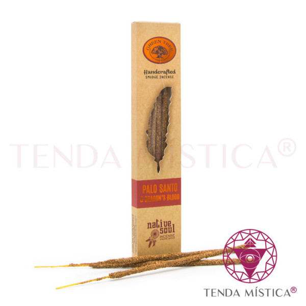 Incenso Green Tree Native Vegan Palo Santo e Dragon's Blood