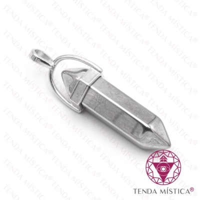 PENDENTE 2 PONTAS HEMATITE CLARA