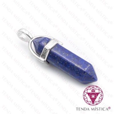 PENDENTE 2 PONTAS LÁPIS LAZULI