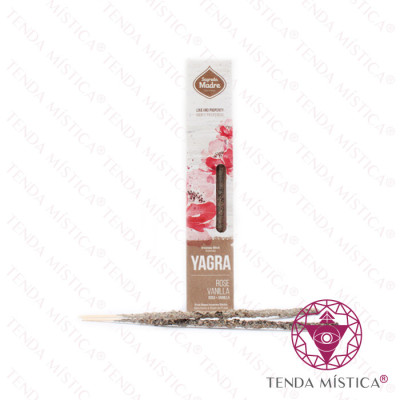 SAGRADA MADRE - INCENSO YAGRA - ROSA E BAUNILHA