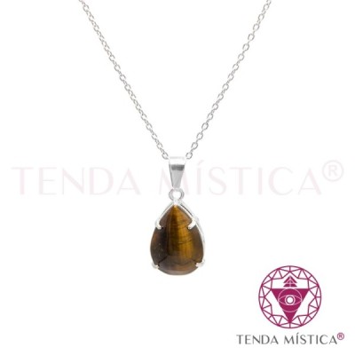 PEDRAS PENDENTES C/BANHO DE PRATA