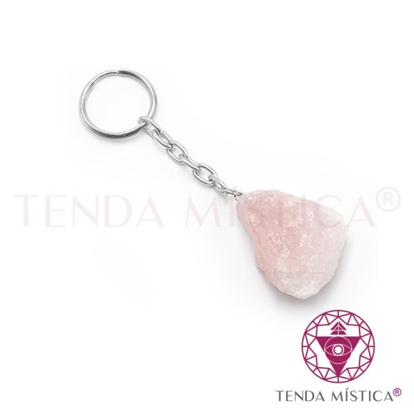 Porta Chaves Bruto Quartzo Rosa