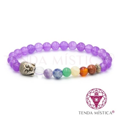 Pedras Pulseiras Chakras Agata Blue