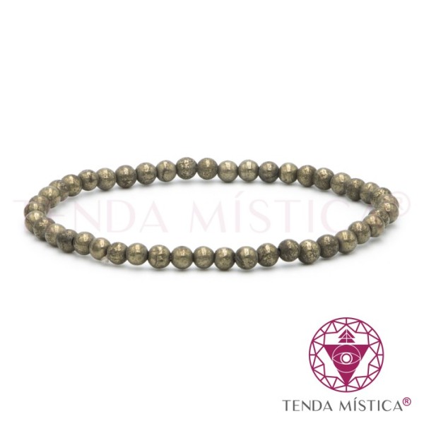Pulseira Pirite - 4mm