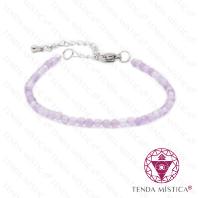 PULSEIRA AMETISTA BRASIL 3MM C/ AÇO