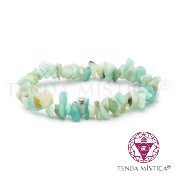 Pulseira Chips Jade Prehnite