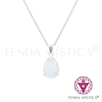 PEDRAS PENDENTES C/BANHO DE PRATA