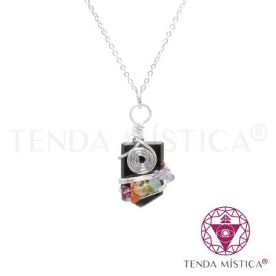 PEDRAS PENDENTES C/BANHO DE PRATA
