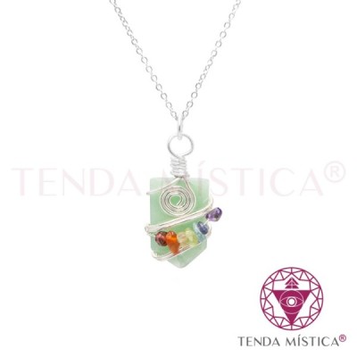 PEDRAS PENDENTES C/BANHO DE PRATA