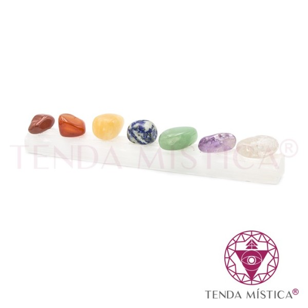 Selenite Kit Chakras Bolas
