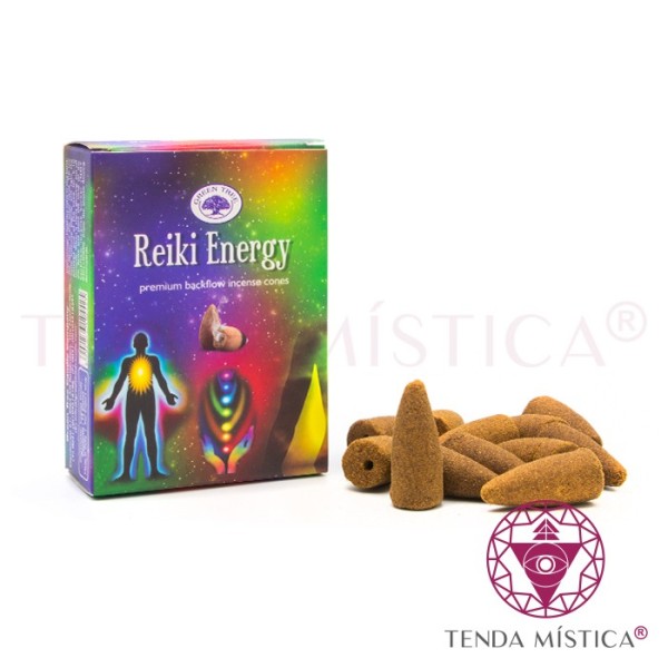 Incenso Cone Refluxo 7 Angels Green Tree