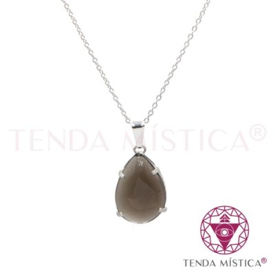 PEDRAS PENDENTES C/BANHO DE PRATA