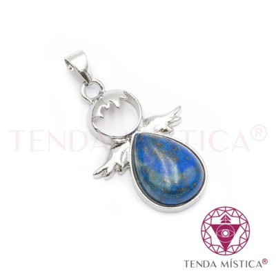PENDENTE ANJO GOTA LÁPIS LAZULI