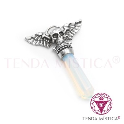 PENDENTE CETRO CAVEIRA OPALA